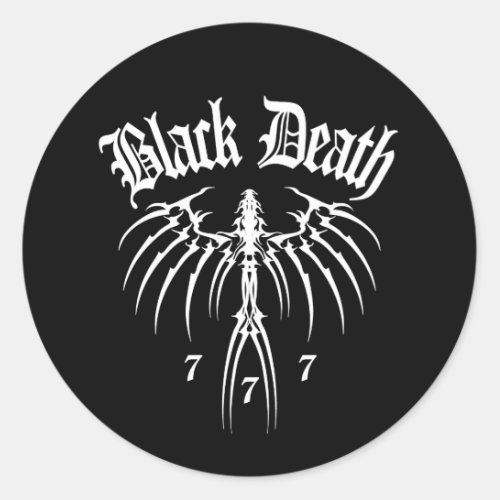 Black Death 777 _ End of Season Classic Round Sticker