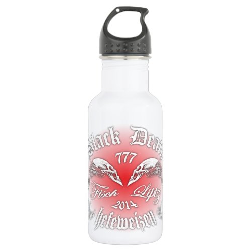Black Death 777 _ Fisch Liptz Hefeweizen Water Bottle
