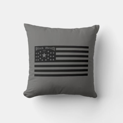 Black Death 777 _  Flag _ Pillow