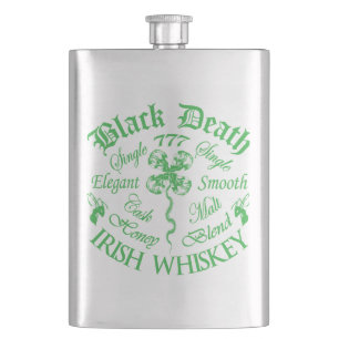 Black Death 777 - Honey Irish Whiskey - Stainless Flask