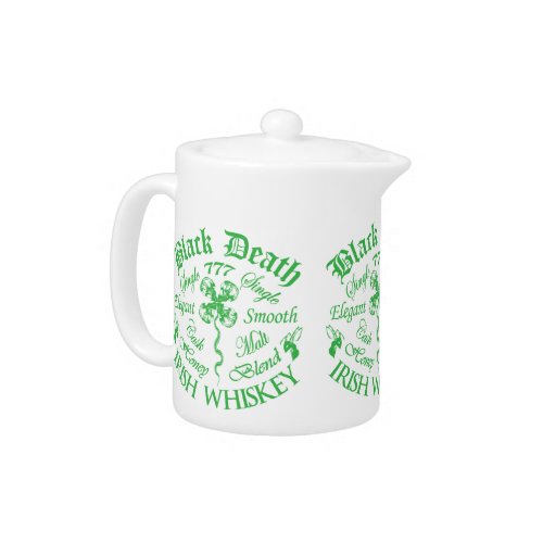 Black Death 777 _ Honey Irish Whiskey Teapot