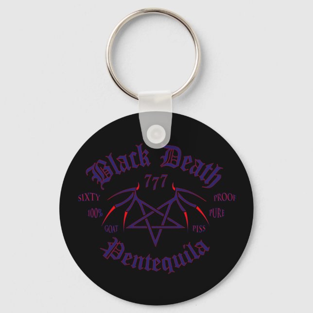 Black Death 777 - Pentequila Keychain (Front)