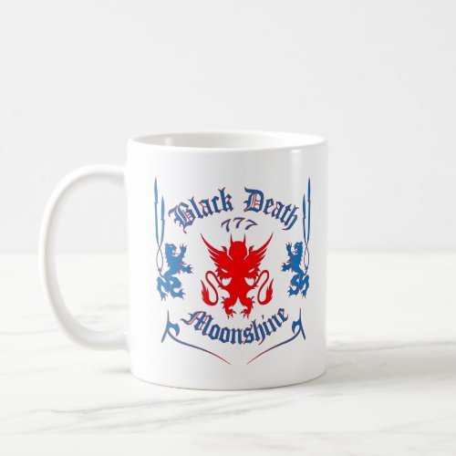 Black Death 777 _ Red Louie Coffee Mug