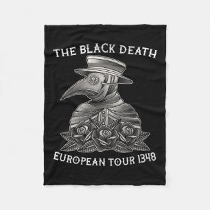Black Death, European Tour 18, Plague Doctor, Tatt Fleece Blanket