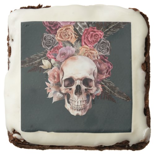 Black death floral gothic party  brownie