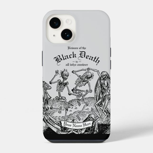 Black Death Iphone Case (Back)