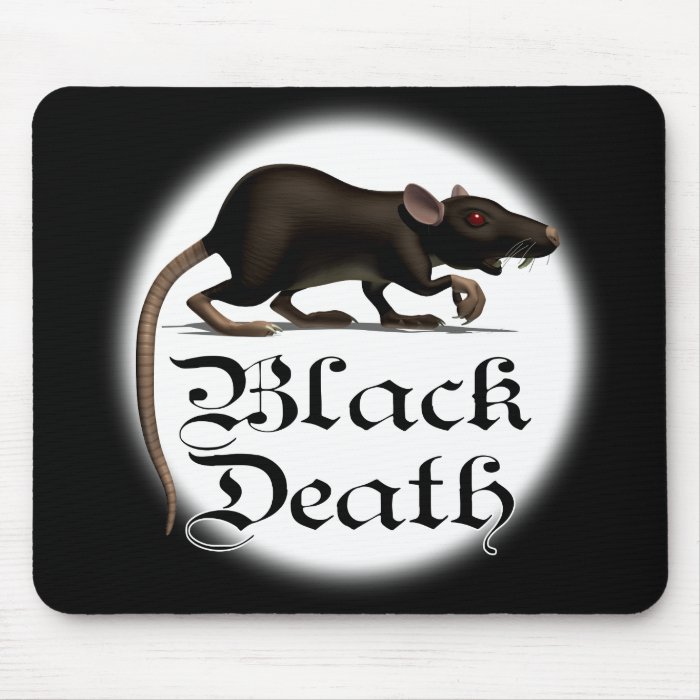 Black Death Rat Mouse Mats Mouse Pads