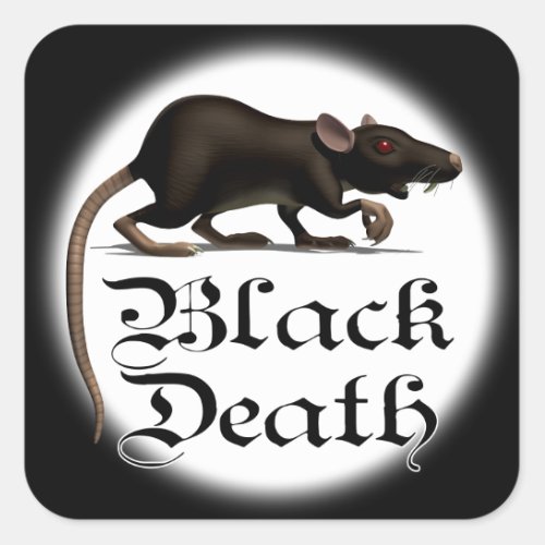Black death Rat Stickers