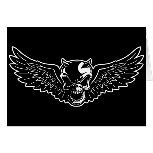 Black Death Skull (Front Horizontal)