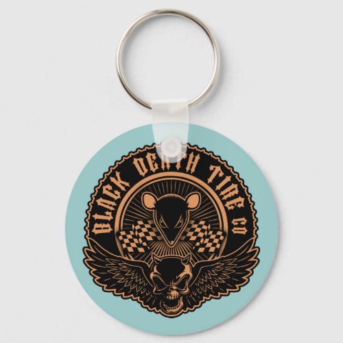 Black Death Tire Co _Or Keychain