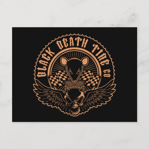 Black Death Tire Co _Or Postcard