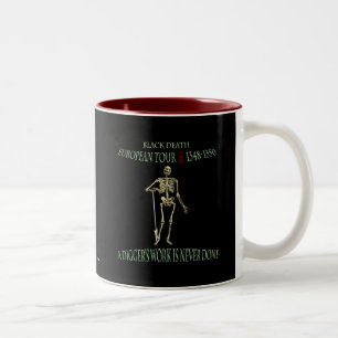 Black Death World Tour Original Design Two-Tone Coffee Mug