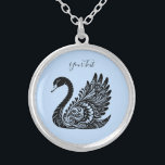 Black Decorative Swan Necklace<br><div class="desc">Beautiful Black Decorative Swan Necklace</div>