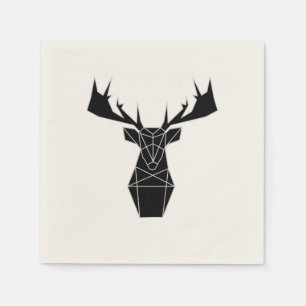 Black deer napkins