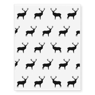 Black Deer - Temporary Tattoos