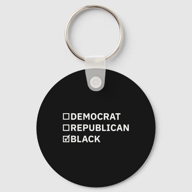 Black Democrat Republican Freedmen Elections Ameri Keychain (Front)