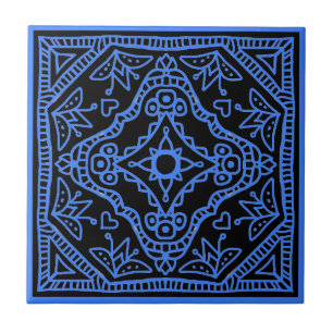Black Design Ceramic Tile
