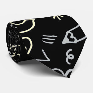 Black Design  Neck Tie