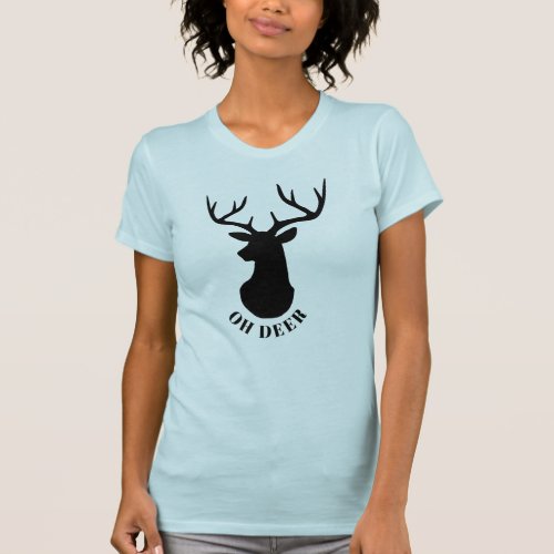 Black Design  Oh Deer T_Shirt