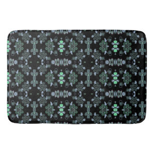 Black Designer Floor Mat