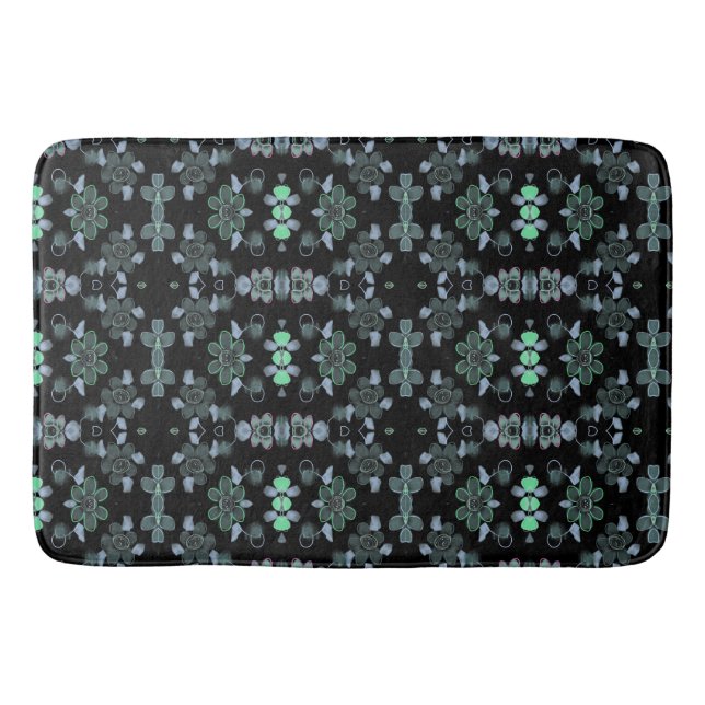 Black Designer Floor Mat (Front)