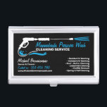 Black Detailing Pressure Power Washing CLEANING Business Card Case<br><div class="desc">Black Detailing Pressure Power Washing CLEANING</div>