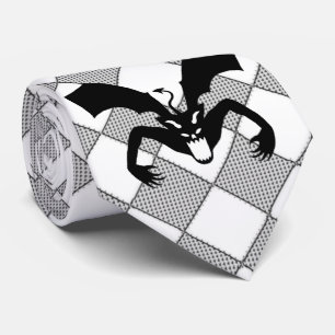 Black Devil Neck Tie