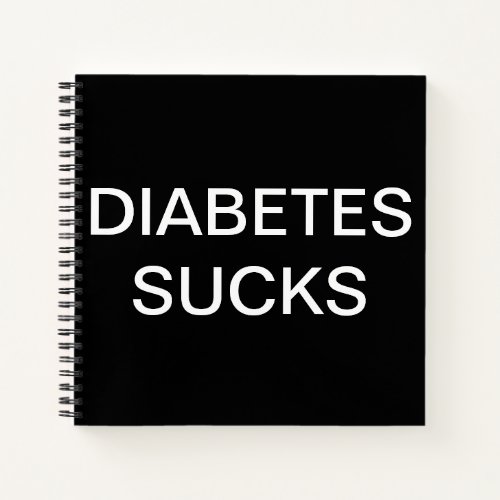 Black diabetes notebook