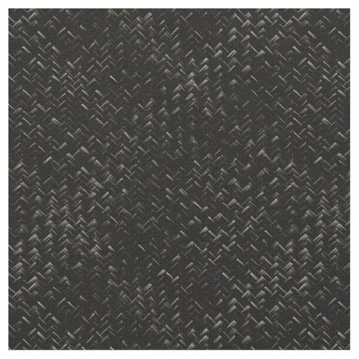 Black Diagonal Basket Weave Geometric Pattern Fabric