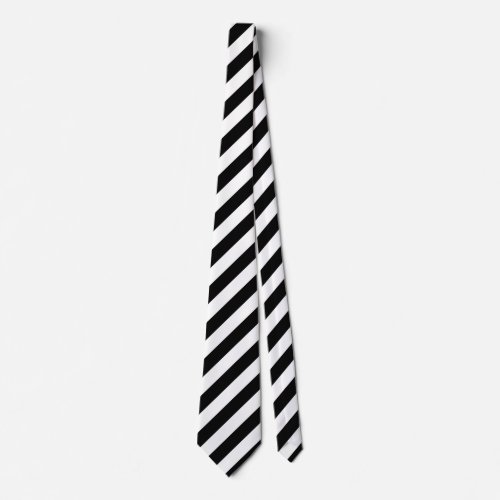 Black Diagonal Stripes Tie