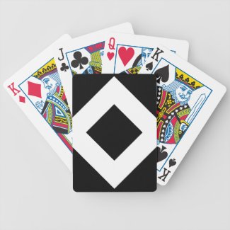 Black Diamond, Bold White Border Bicycle Playing Cards