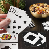 Black Diamond, Bold White Border Playing Cards (In Situ)