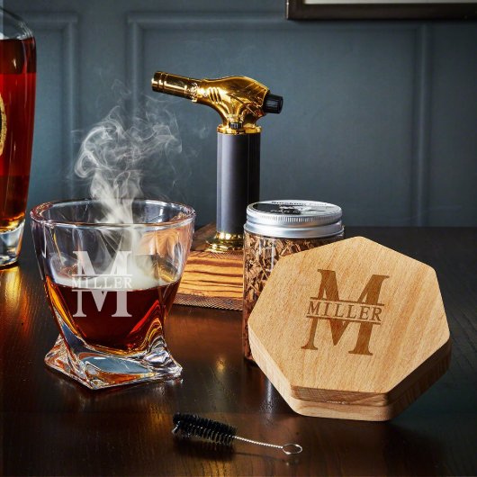 Black Diamond Bourbon Smoker Kit w/ Whiskey Glass (Top)