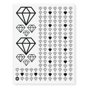 Black Diamond Collection Temporary Tattoos