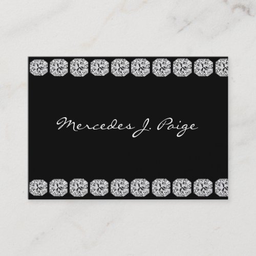 BLACK DIAMOND FAUX Business Card