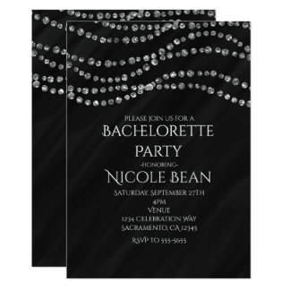 Black And Bling Invitations 7