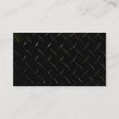 Black Diamond Plate & Screwed Business Card (Back)