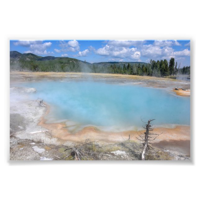 Black Diamond Pool, Yellowstone National Park Photo Print (Front)