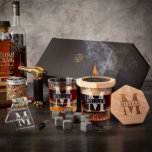 Black Diamond Smoker Kit with Whiskey Glasses<br><div class="desc">Elevate your drinks with a personalized cocktail smoker kit that is going to take your cocktails to new heights! The set includes two Churchill glasses, nine whiskey stones, a Halo smoker, a metal filter, wood chips, a torch, a cleaning brush, a cigar stand, a pouch, and our signature gift box....</div>