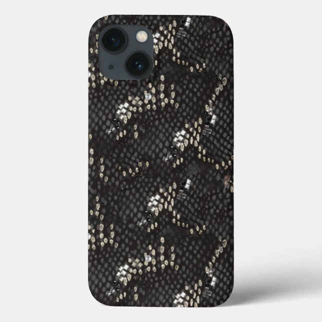 Black Diamond Snake Skin Case-Mate iPhone Case (Back)