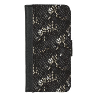 Black Diamond Snake Skin iPhone 8/7 Wallet Case