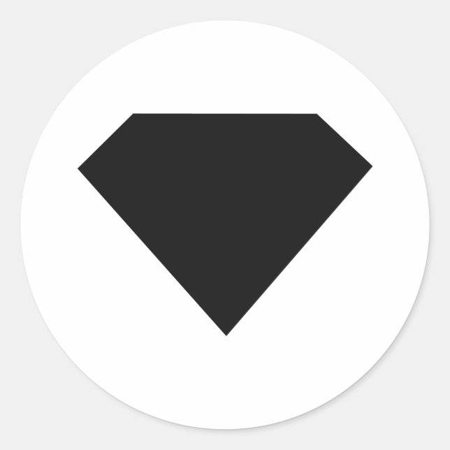 black diamond sparkler classic round sticker (Front)