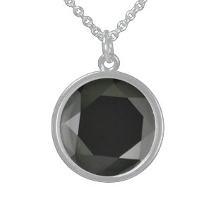 Black Diamond Sterling Silver Necklace