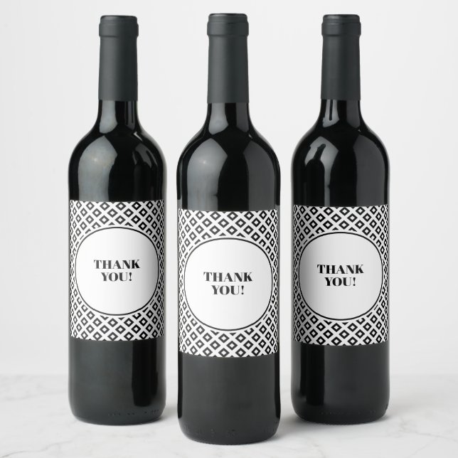 Black Diamond Wine Label (Bottles)