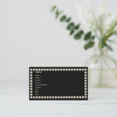 Black Diamonds - Business Business Card (Standing Front)