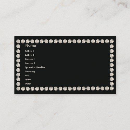 Black Diamonds - Business Business Cards