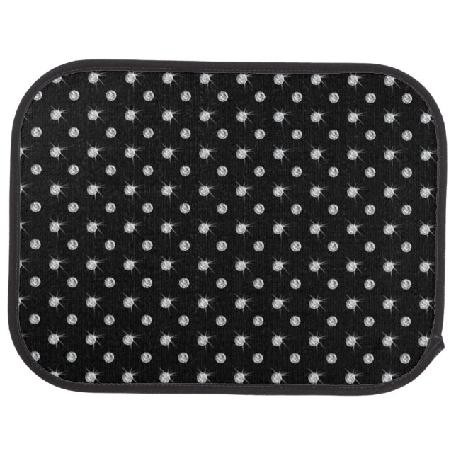 Black diamonds car floor mat (Rear)