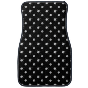 Black diamonds car mat