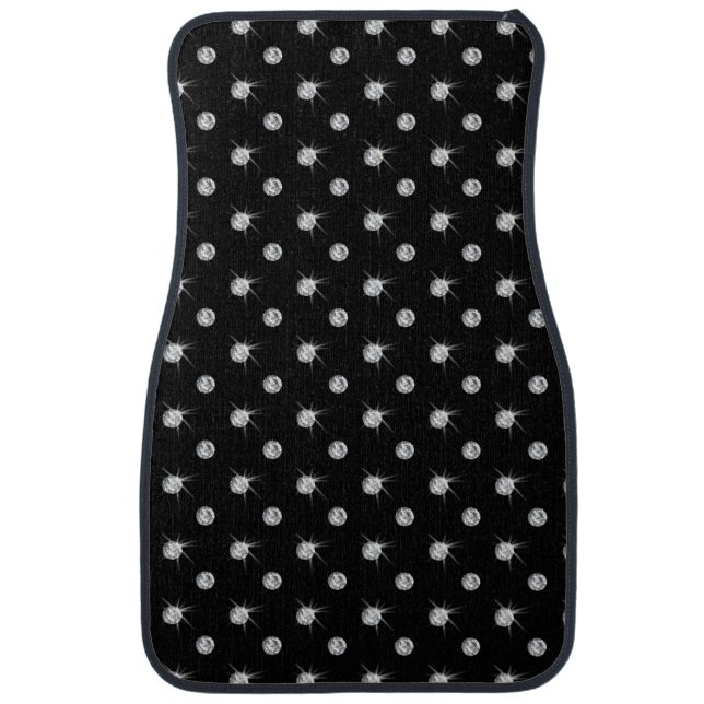 Black diamonds car mat (Front)