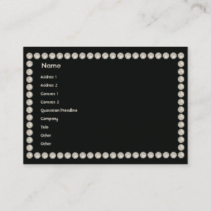 Black Diamonds - Chubby Business Card